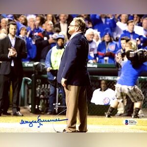 💥Wayne Messmer💥 Chicago Cubs Signed 8x10 Photo Autograph National Anthem —BAS